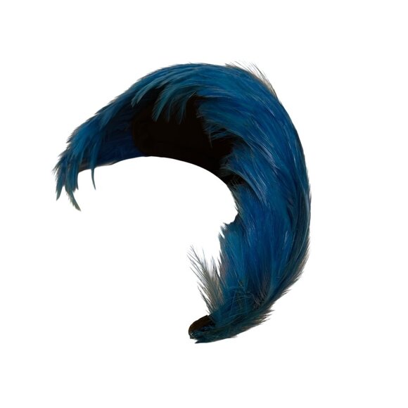 An Original By Dayne Blue Feathered Headband Vintage New York Accessory main image 2